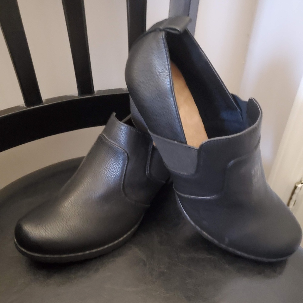 Black Leather Casual Shoe